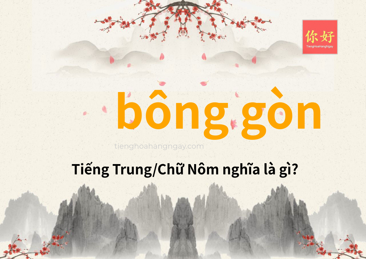 bông gòn tiếng Trung là gì?